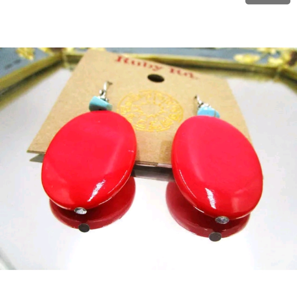 New Ruby Rd beaded hook dangle earrings